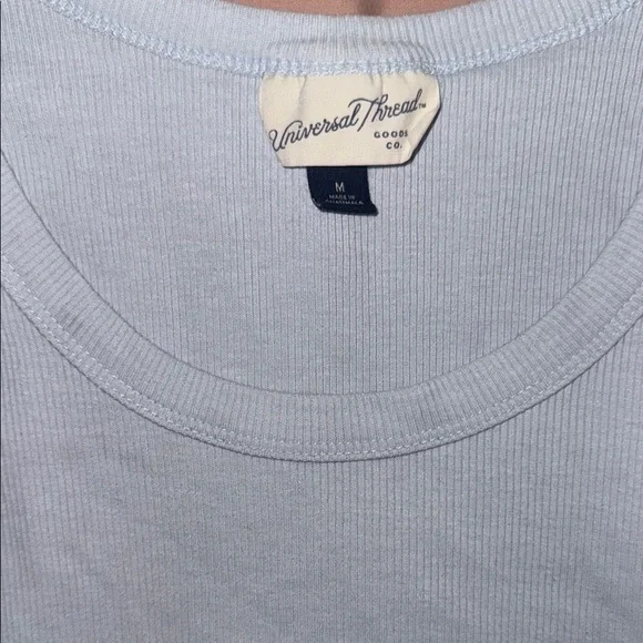 Universal Thread| Sky Blue Ribbed Tank - Picture 5 of 11